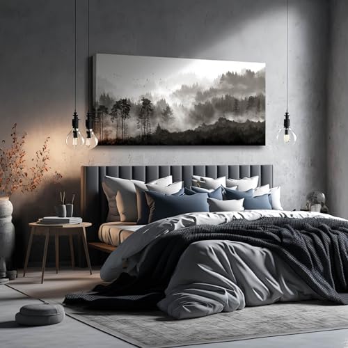 YJYart Large Artwork for Living Room Wall Canvas Art Mountains Nature Painting - Image 5