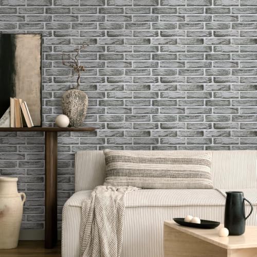 COMSTICKC 3D Faux Brick Wall Panels Peel and Stick Decorative Tiles Sticker - Image 5