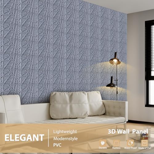 Heikki 30 Pack 3D Wall Panel for Interior Wall Décor, PVC Flower Textured Wall - Image 2