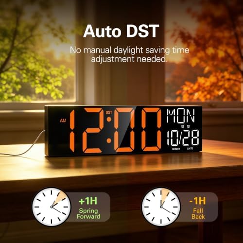 JALL 30" Oversized Digital Wall Clock - Image 4