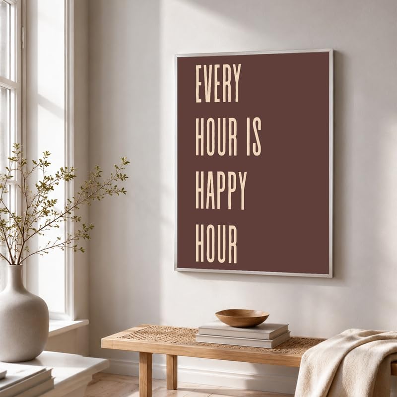 InkFlow Posters Every Hour Happy Hour Canvas Poster - Image 4