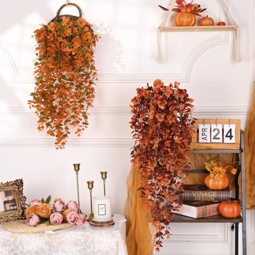 Waipfaru 4Pcs Fake Hanging Plants - Image 5