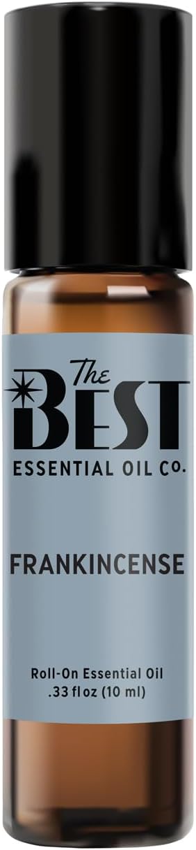 The Best Frankincense Essential Oil Roll-On- Premium Grade- Pre-Diluted in Coconut Oil- Ready to Use- 10 ml (.33 fl oz)