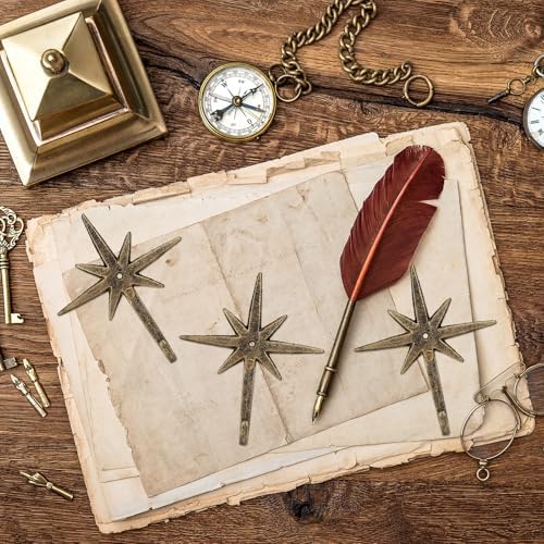 3 Pcs Cast Iron 8 Pointed Atomic Starburst Cute Wall Hooks - Image 3