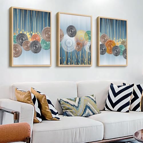 Natural Wood Framed Art Set - Image 2