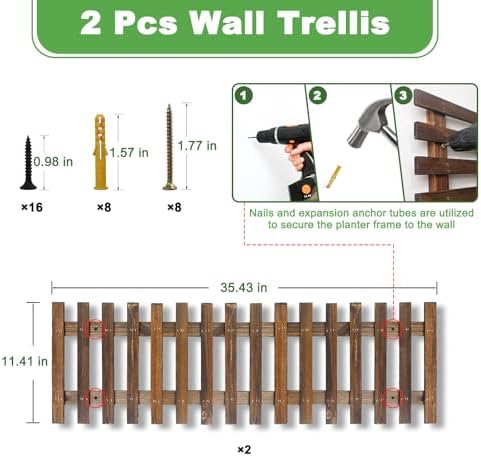 Mulctun 2 Pcs Wall Planters - Image 2