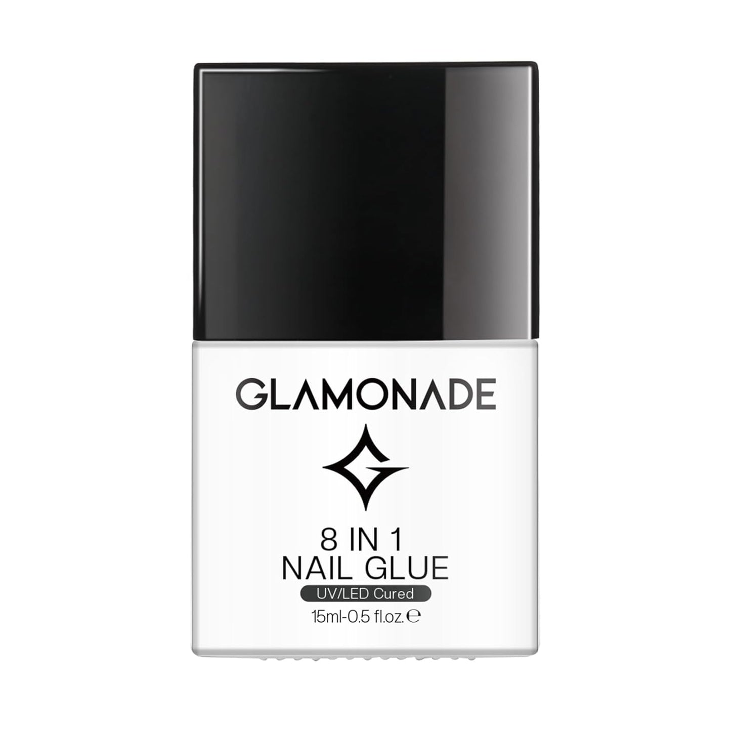 Nail Gel for False Nail Tips and Clear Acrylic Nails, Long Lasting, 8-IN-1 Curing Needed UV Extension Glue for False Nail Tips and Press on Nails, Fall Halloween Nails, 0.5 Fl Oz