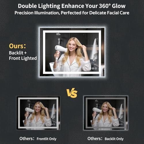 24"x40" LED Bathroom Mirror - Image 2