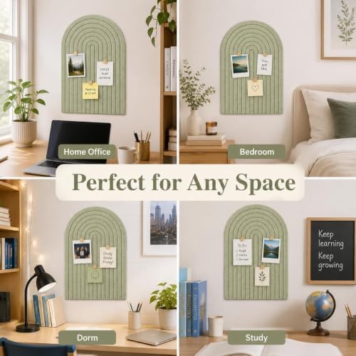 Large Arched Felt Bulletin Board, Sized 36" x 24" - Image 6