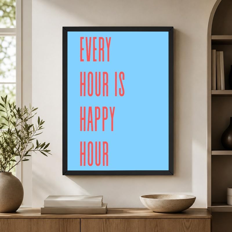 InkFlow Posters Every Hour Happy Hour Canvas Poster - Image 6