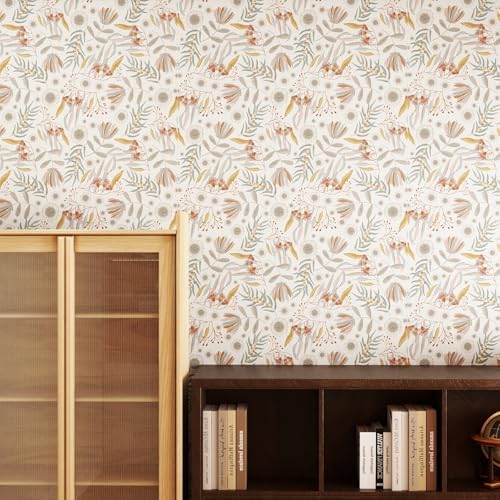 Hopepak Vintage Wallpaper Peel and Stick Floral Wallpaper Boho Floral Contact - Image 7
