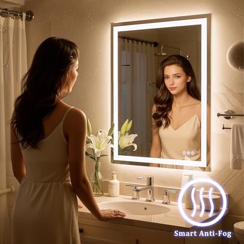 40"x 32" LED Bathroom Mirror - Image 4