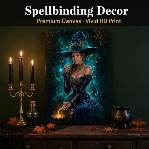Ipplee Personalized Halloween Canvas Wall Art Witch Potion Framed Print - Image 4