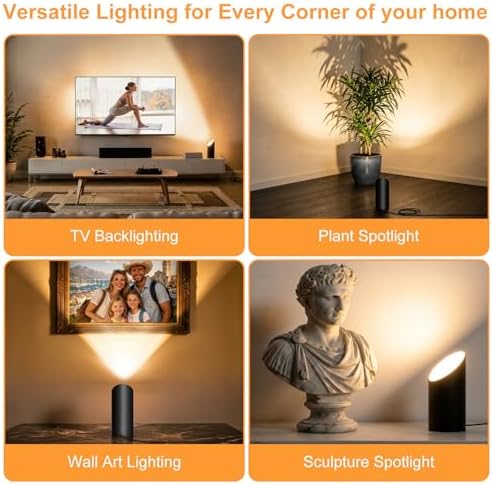 Uplighting Indoor Floor Can Lights, Spot Lights 7W 3000K GU10 LED Up Lights - Image 4