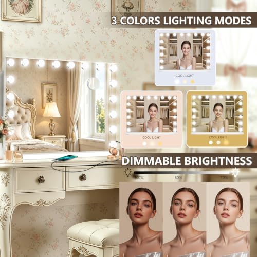 Ratsamee Hollywood Vanity Mirror - Image 3