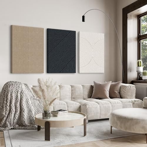 Modern Abstract Pictures Wall Art Boho Neutral Canvas Wall Art Minimalist Line - Image 4