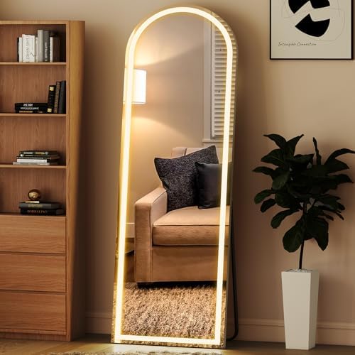 NEWBULIG 60"x16" Arched Full Length Body Mirror, Lightweight by NEWBULIG