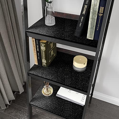 VEELIKE Black Glitter Wallpaper Peel and Stick Sparkly Black Glitter Contact - Image 3