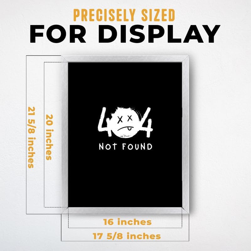 InkFlow Posters Not Found Canvas Poster - Image 3