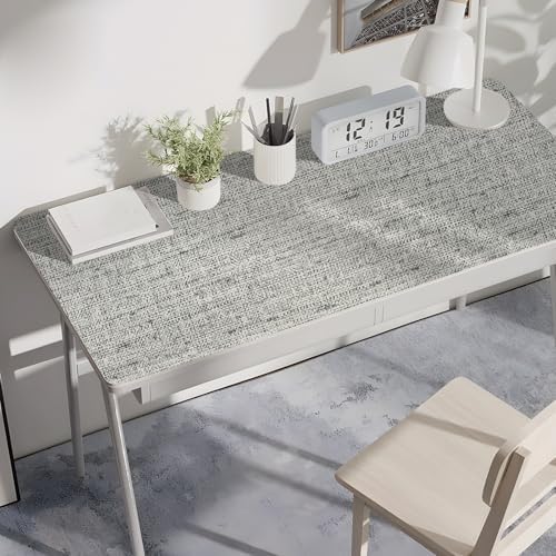 Gray Grasscloth Wallpaper Peel and Stick Textured Fabric 15.75"x118.11" - Image 6