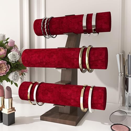 LACHEERY 15.8"x275" Crushed Red Velvet Wallpaper Self Adhesive Velvet Peel and - Image 6