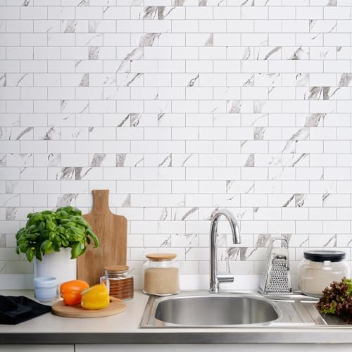 STICKGOO 10-Sheet Subway Tile Peel and Stick Backsplash - Image 5