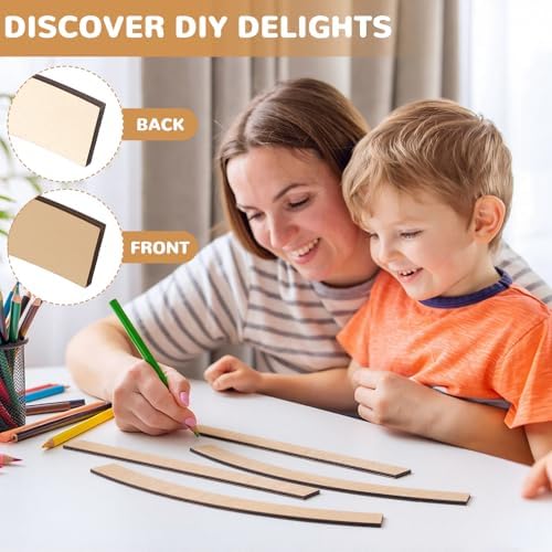 Novabright Arch Wood Molding 47 x 22 Inch, Arch Unfinished Trim - Image 4