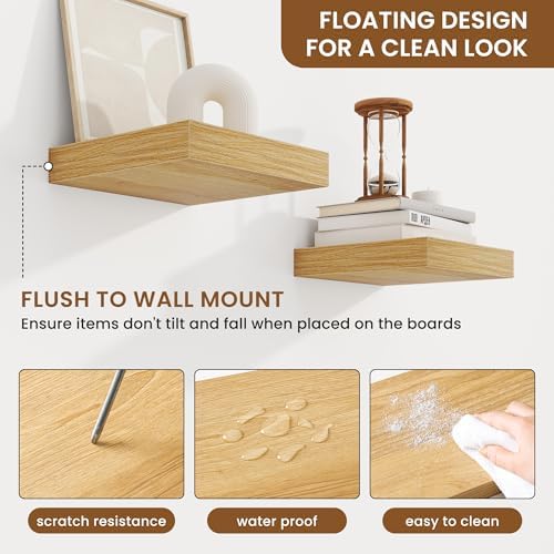 Floating Shelves for Wall, Wall Mounted Wood Shelves - Image 5