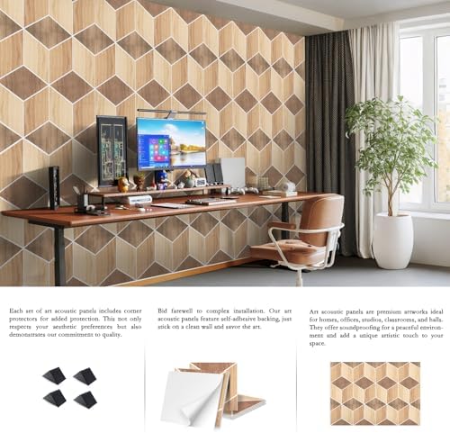 ArtVivid 12 Pack Acoustic Panels, Sound Proof Panels - Image 4