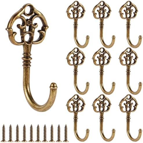10 PCS Vintage Decorative Wall Hooks, Bohemian Decorative Coat Hook by XHIPY