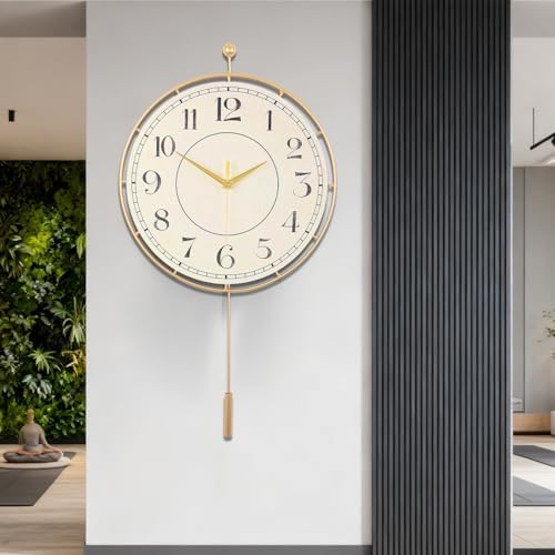 Decorative Wall Clock, Silent Non-Ticking Quality Quartz Movement Battery by QWANPET