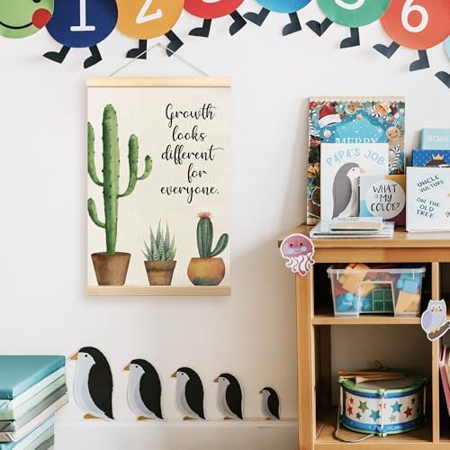 TLESKE Mental Health Cactus Poster Hanger Frame, Motivational Inspirational - Image 2