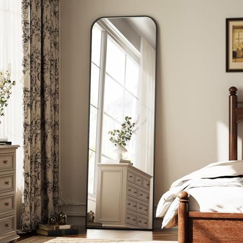Full Length Mirror 56"x21" Arched Floor Standing Large Mirrors by Unknown