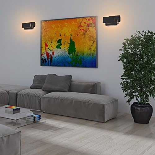 Ralbay Black Wall Sconces Indoor 24W Modern LED Wall Light - Image 3