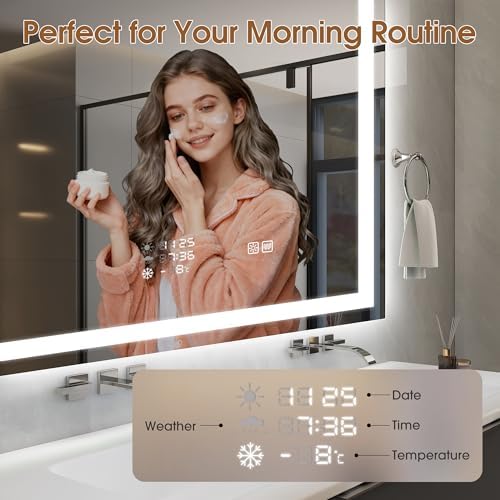 STARLEAD 28"x36" LED Bathroom Mirror - Image 3