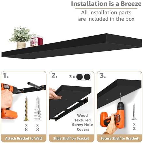 Sorbus Floating Shelves for Wall Storage - Image 4
