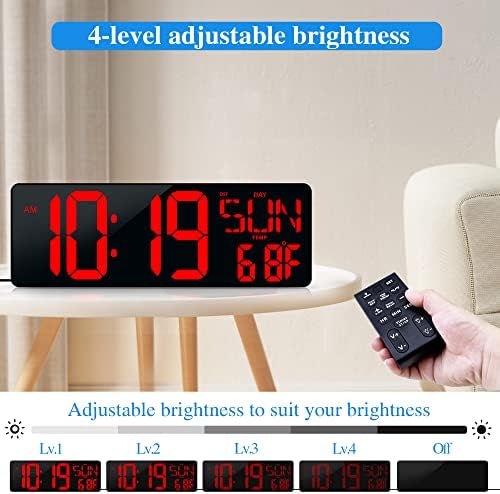 17.2"Large Digital Wall Clock Large Display - Image 4