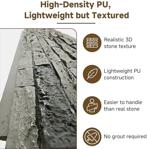 Faux Stone Wall Panels, 3D Artificial Rock Siding - Image 4