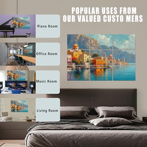 9 Pack Wall Art Acoustic Panels, Decorative Sound Dampening Panels, Acoustic - Image 7