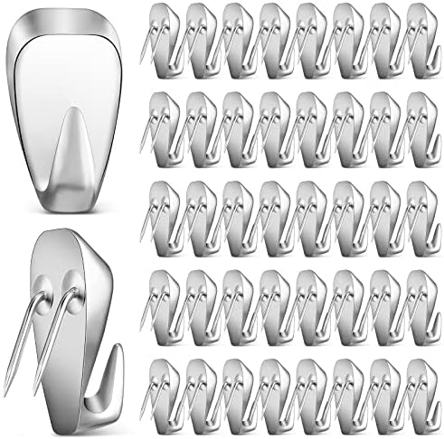 LEIFIDE 40 Pieces Cubicle Hooks Clips, 40 Lbs Picture Hangers by LEIFIDE