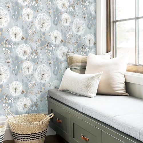 Nukofal Floral Wallpaper Peel and Stick Dandelion Contact Paper - Image 6
