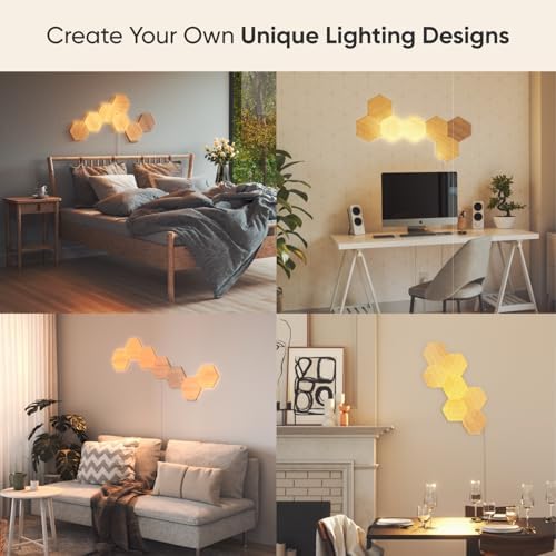 Nanoleaf Elements Hexagon Lights, Smart RGBW LED Wall Light Panels, 7 PK - Image 2