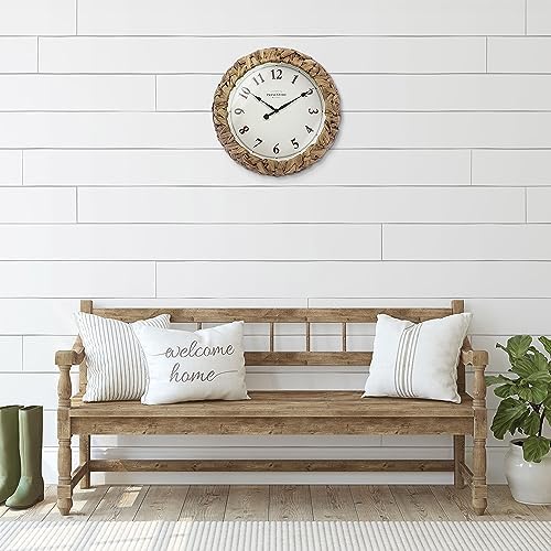 Presentime Farmhouse Series, Rustic Woven Clock - Image 6