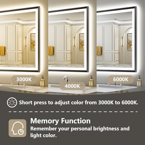 48x36 LED Bathroom Mirror with Lights - Image 5