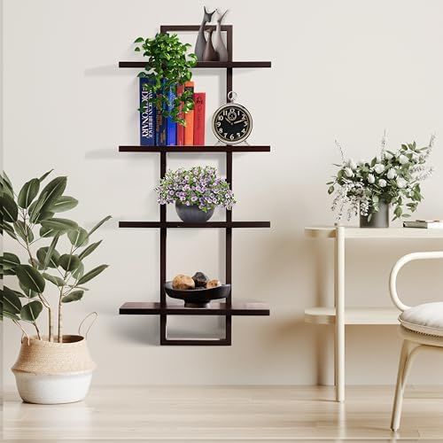 Floating Shelves for Wall, Decorative Wall Shelves, Plants Shelf Framed - Image 4