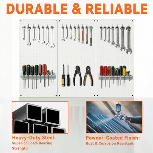 Ultrawall Metal Pegboard Panels, Pegboard Wall Organizer - Image 3