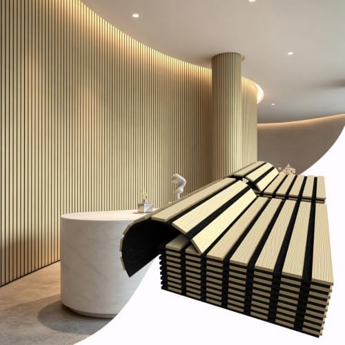 Vieshful 20-Pack Acoustic MDF Wood Slat Wall Panels by Vieshful