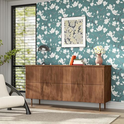 Laatse Vintage Floral Orchid Wallpaper Peel and Stick 17.5" x 393" - Image 7