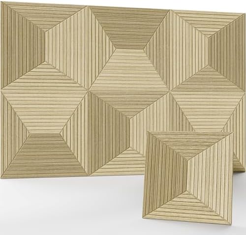 JaneTech 6 Pack Wood Acoustic Panels, Decorative Acoustic Wall Panels Sound by JaneTech