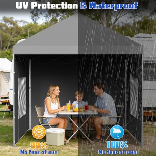 10x10 Canopy Sidewalls, UV Protection, Waterproof, Canopy Tent Accessories - Image 3